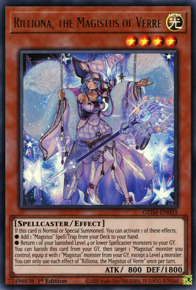 Image for Rilliona, the Magistus of Verre (GEIM-EN003) (GEIM) - YuGiOh