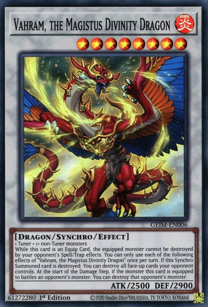 Image for Vahram, the Magistus Divinity Dragon (GEIM-EN006) (GEIM) - YuGiOh