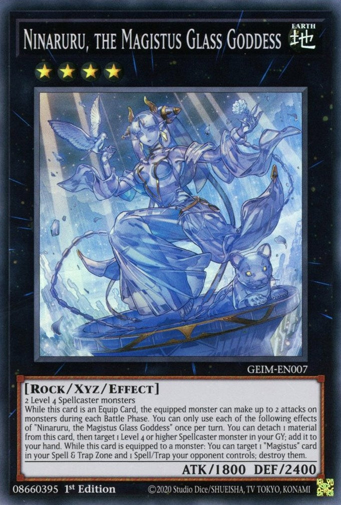 Image for Ninaruru, the Magistus Glass Goddess (GEIM-EN007) (GEIM) - YuGiOh