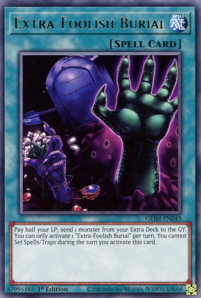 Image for Extra-Foolish Burial (GEIM-EN043) (GEIM) - YuGiOh