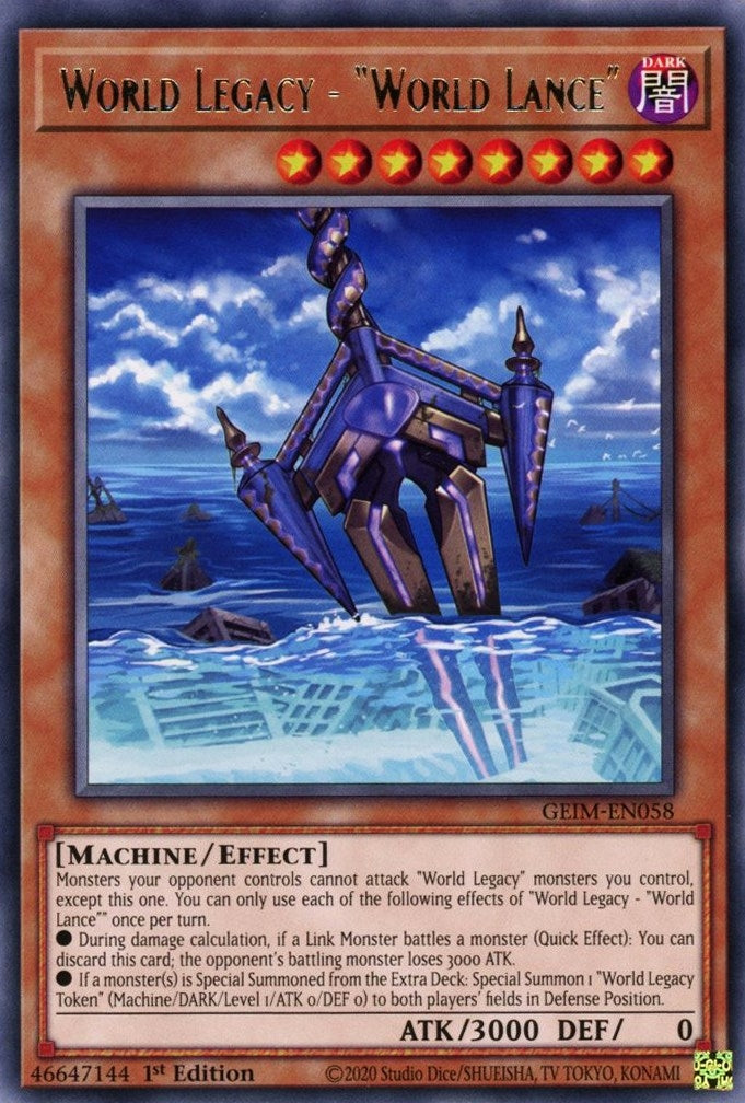 Image for World Legacy - "World Lance" (GEIM-EN058) (GEIM) - YuGiOh