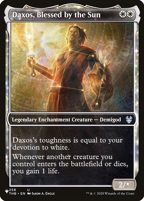 Image for Daxos, Blessed by the Sun (Showcase) (258/254) (The List Reprints) - Magic: The Gathering