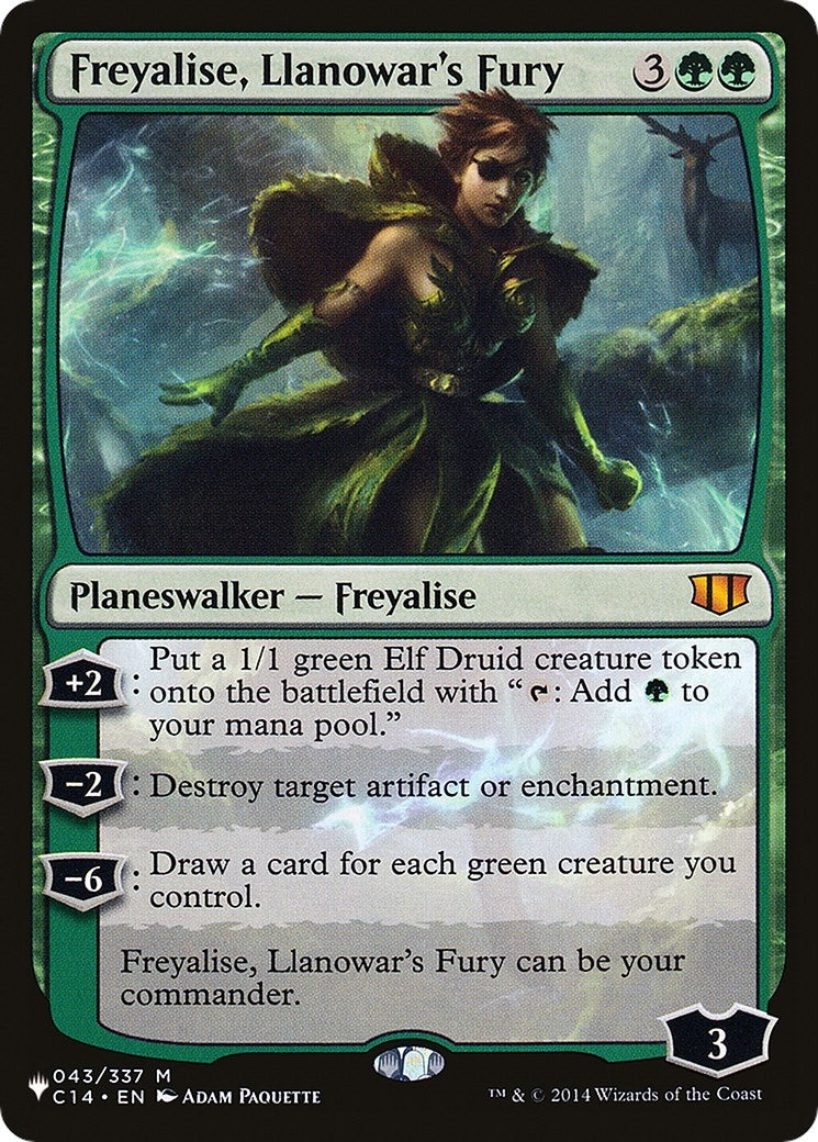 Image for Freyalise, Llanowar's Fury (043/337) (The List Reprints) - Magic: The Gathering