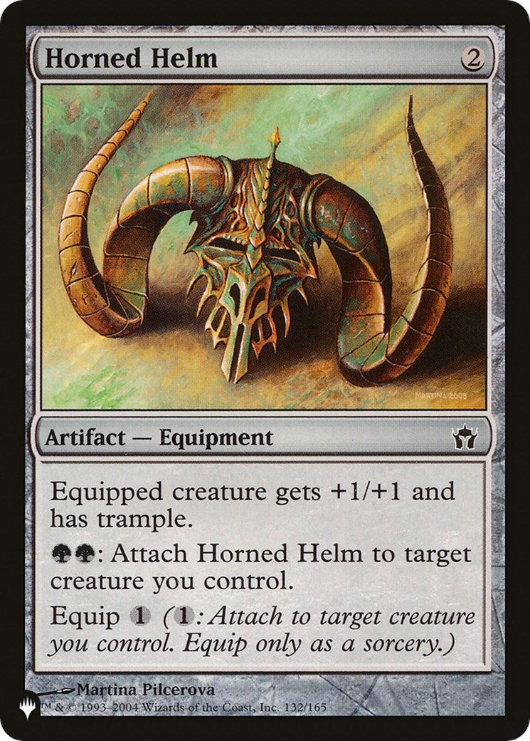 Image for Horned Helm (132/165) (The List Reprints) - Magic: The Gathering