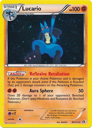 Image for Lucario - 80/113 (Cosmos Holo) (080/113) (MCAP) - Pokemon