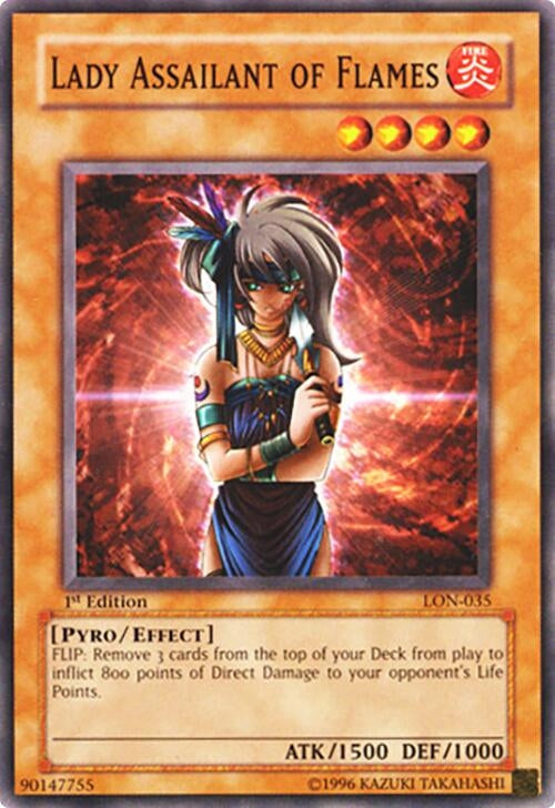 Image for Lady Assailant of Flames (LON-035) (LON) - YuGiOh