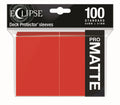Image for PRO-Matte Eclipse Standard Deck Protector Sleeves - Apple Red (100-Pack) - Card Sleeves