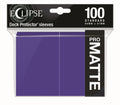 Image for PRO-Matte Eclipse Standard Deck Protector Sleeves - Royal Purple (100-Pack) - Card Sleeves