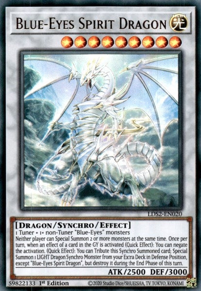 Image for Blue-Eyes Spirit Dragon (LDS2-EN020) (LDS2) - YuGiOh