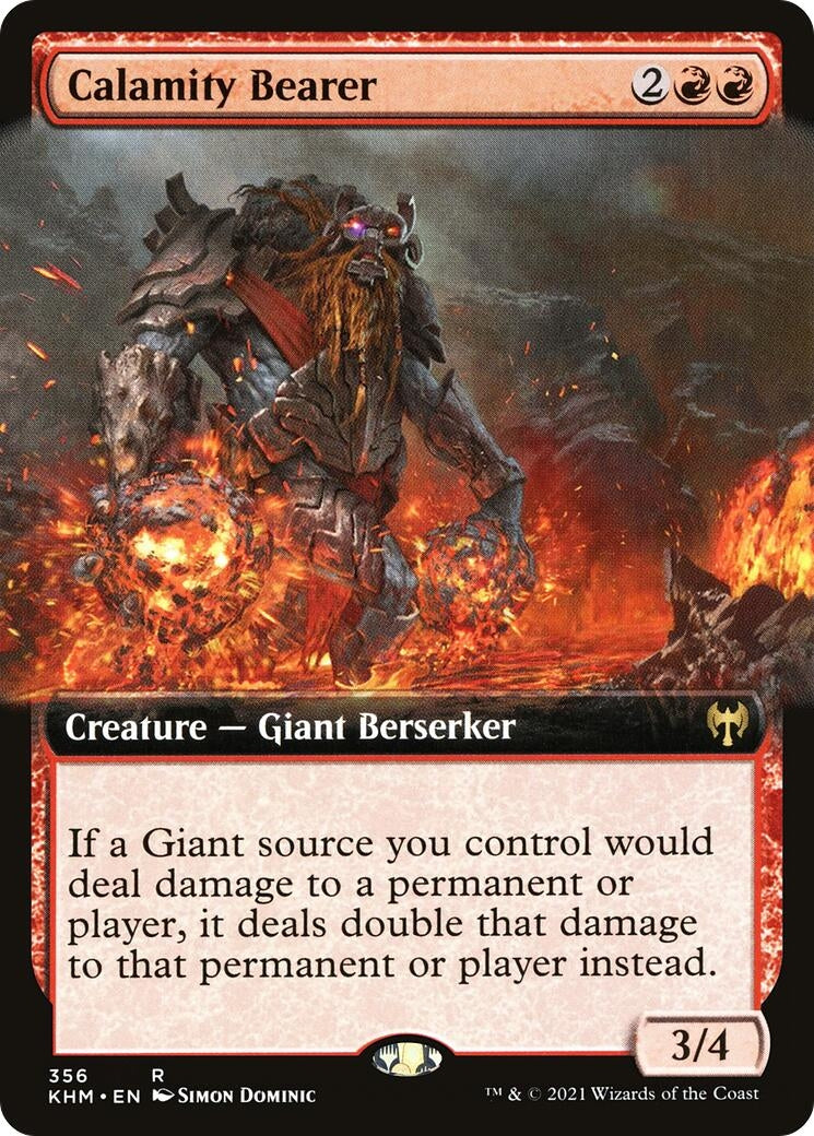 Image for Calamity Bearer (Extended Art) (356) (Kaldheim) - Magic: The Gathering