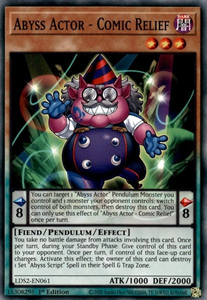 Image for Abyss Actor - Comic Relief (LDS2-EN061) (LDS2) - YuGiOh