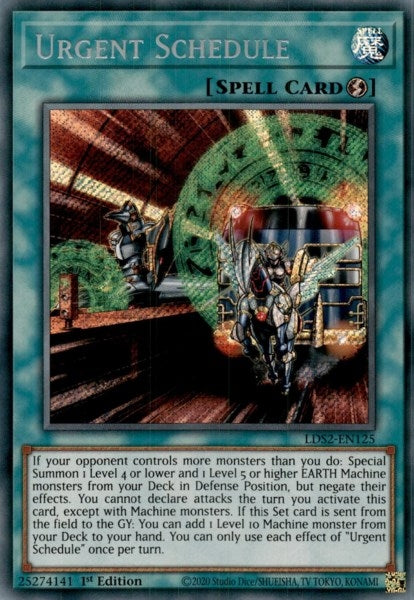 Image for Urgent Schedule (LDS2-EN125) (LDS2) - YuGiOh