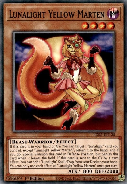 Image for Lunalight Yellow Marten (LDS2-EN128) (LDS2) - YuGiOh