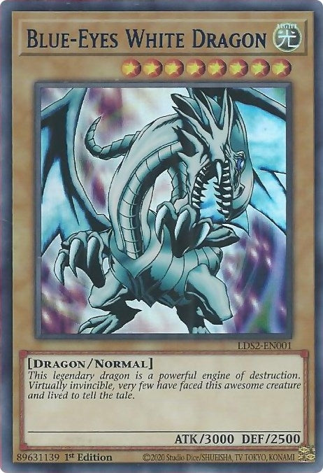 Image for Blue-Eyes White Dragon (Blue) (LDS2-EN001) (LDS2) - YuGiOh
