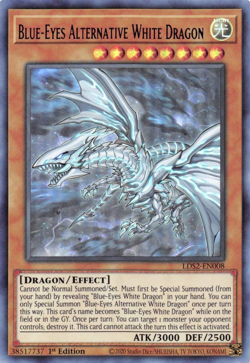 Image for Blue-Eyes Alternative White Dragon (Purple) (LDS2-EN008) (LDS2) - YuGiOh