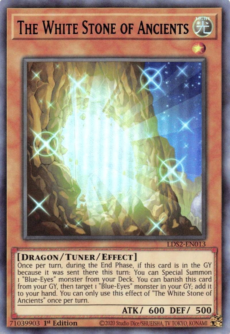 Image for The White Stone of Ancients (Blue) (LDS2-EN013) (LDS2) - YuGiOh
