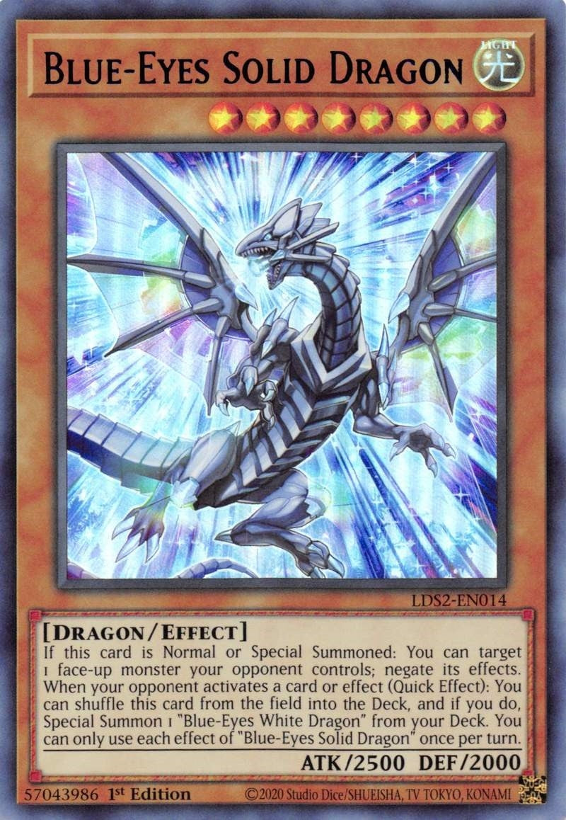 Image for Blue-Eyes Solid Dragon (Blue) (LDS2-EN014) (LDS2) - YuGiOh