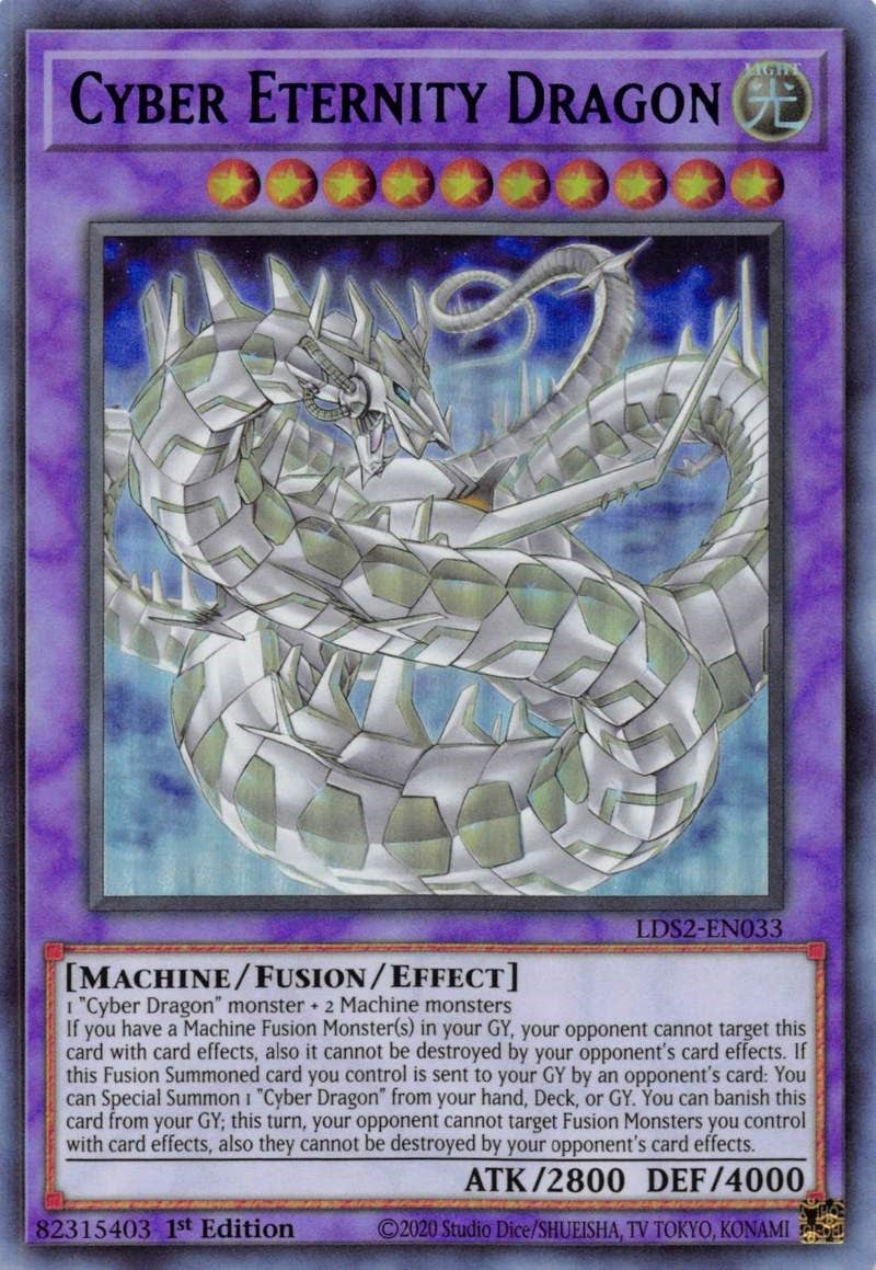 Image for Cyber Eternity Dragon (Blue) (LDS2-EN033) (LDS2) - YuGiOh