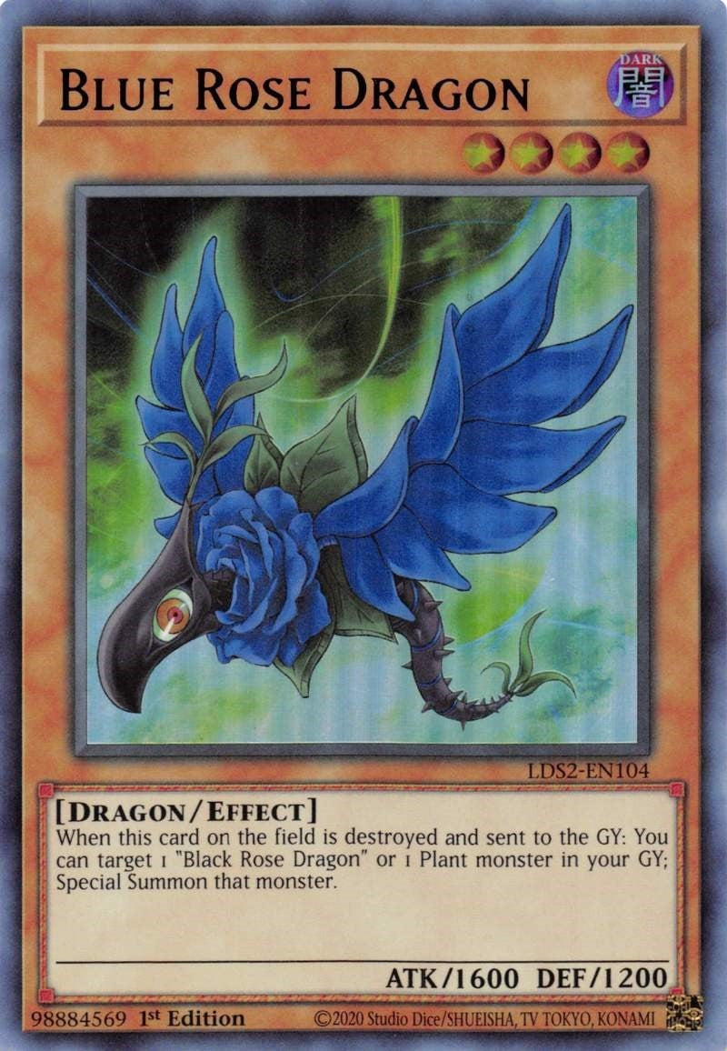 Image for Blue Rose Dragon (Purple) (LDS2-EN104) (LDS2) - YuGiOh
