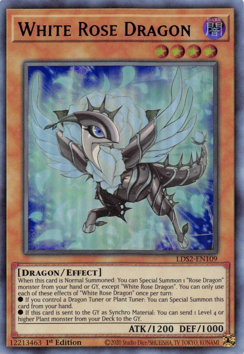Image for White Rose Dragon (Blue) (LDS2-EN109) (LDS2) - YuGiOh