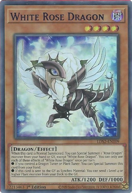 Image for White Rose Dragon (Purple) (LDS2-EN109) (LDS2) - YuGiOh
