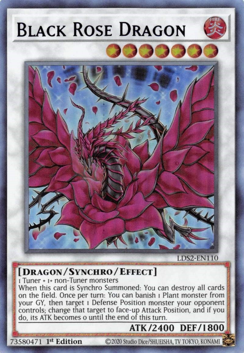 Image for Black Rose Dragon (Purple) (LDS2-EN110) (LDS2) - YuGiOh