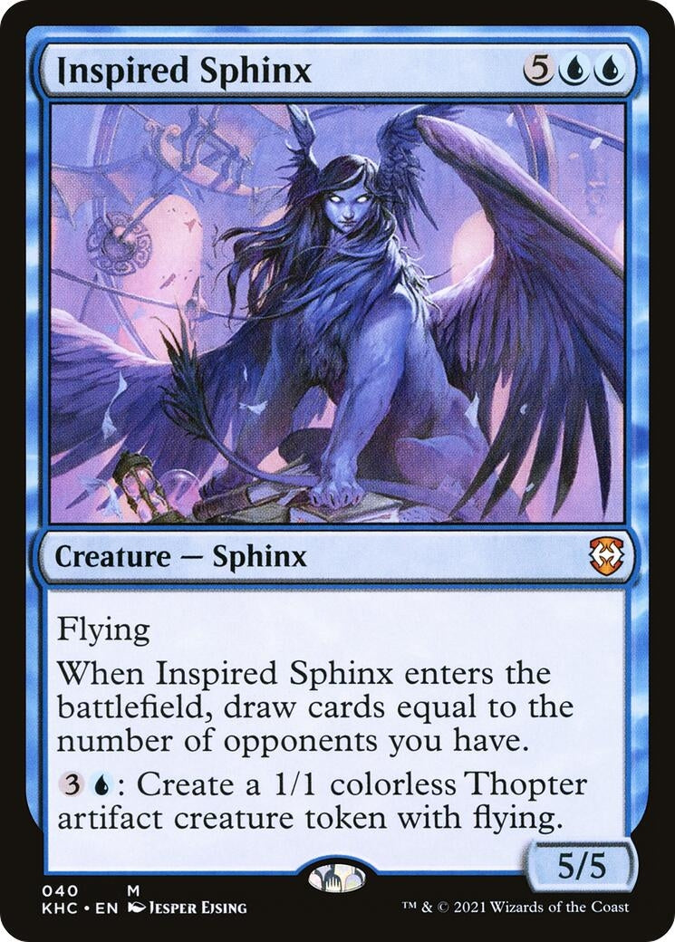 Image for Inspired Sphinx (40) (Kaldheim) - Magic: The Gathering