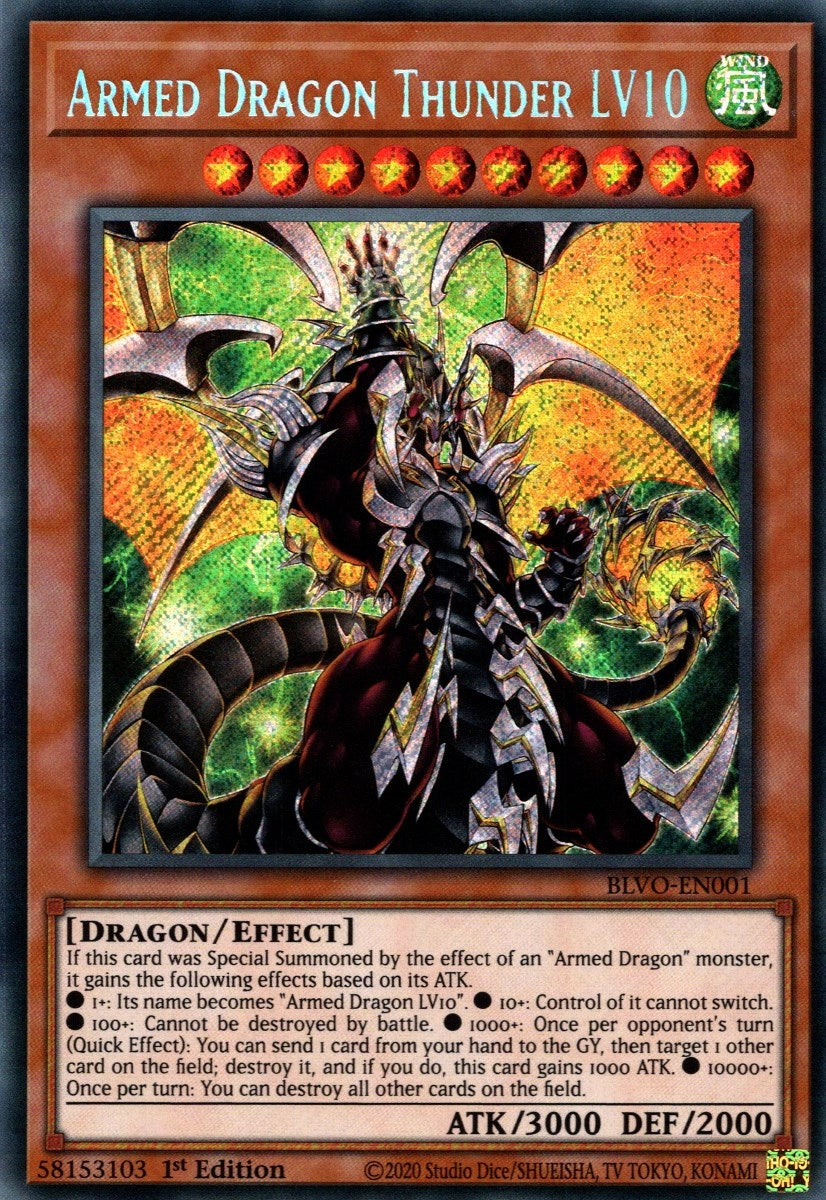 Image for Armed Dragon Thunder LV10 (BLVO-EN001) (BLVO) - YuGiOh