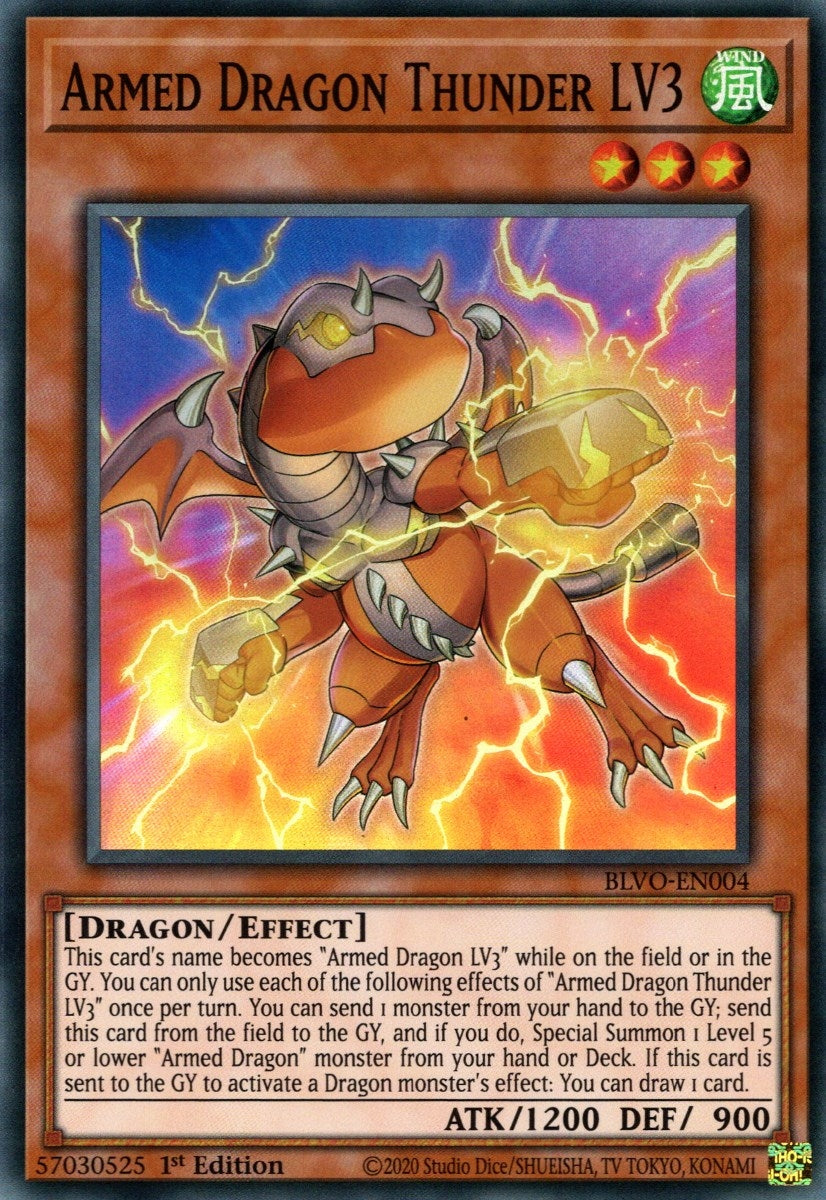 Image for Armed Dragon Thunder LV3 (BLVO-EN004) (BLVO) - YuGiOh