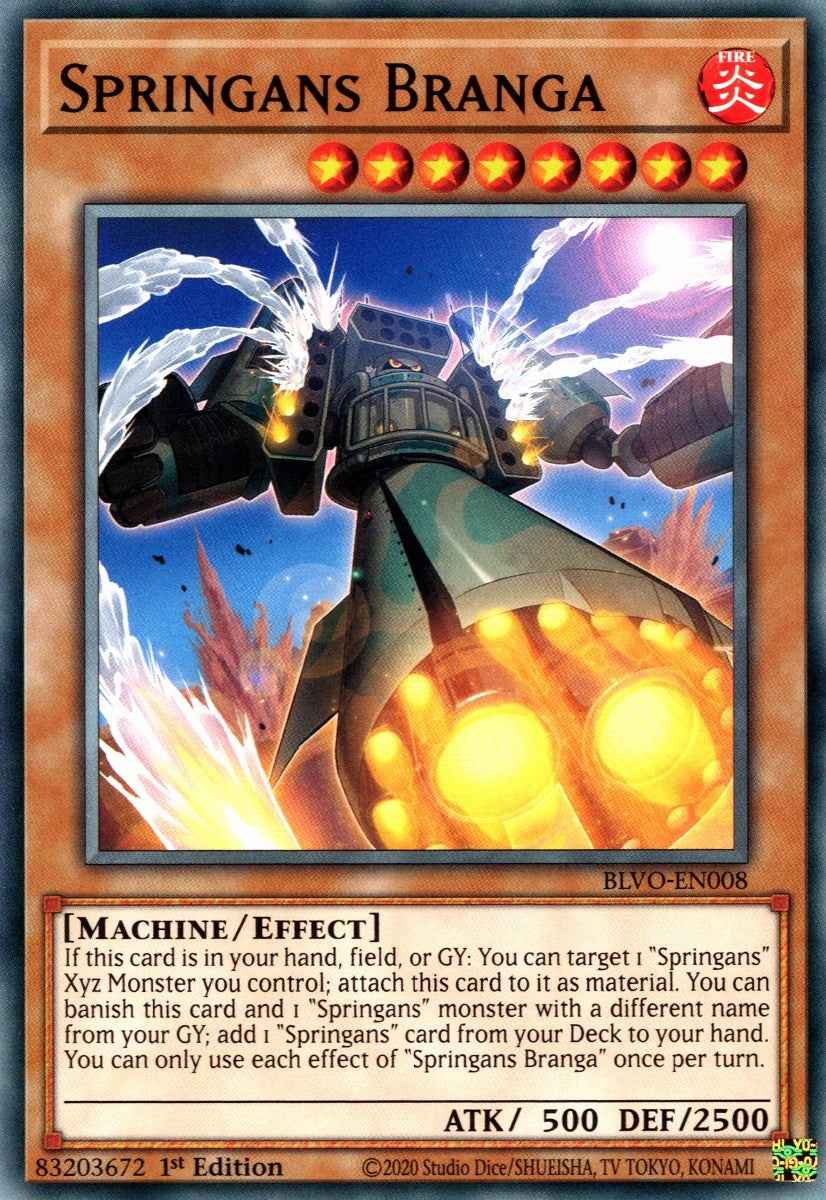 Image for Springans Branga (BLVO-EN008) (BLVO) - YuGiOh