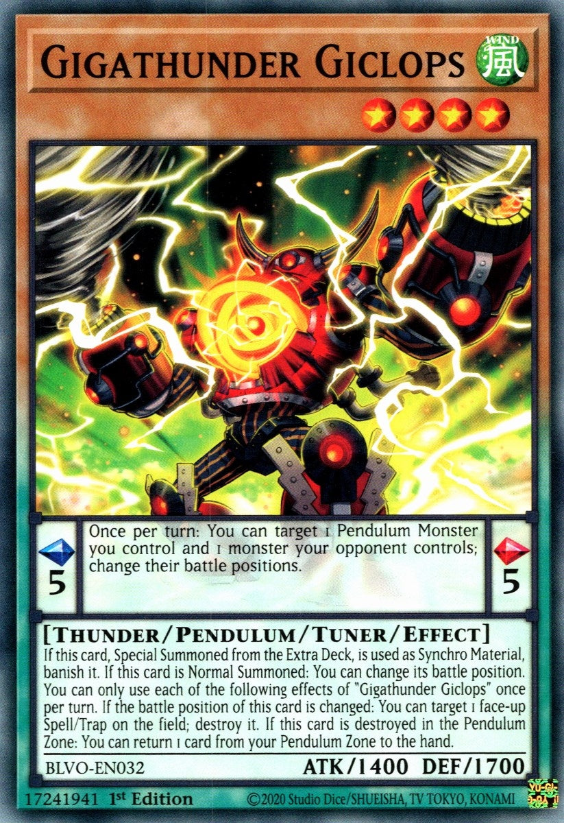 Image for Gigathunder Giclops (BLVO-EN032) (BLVO) - YuGiOh