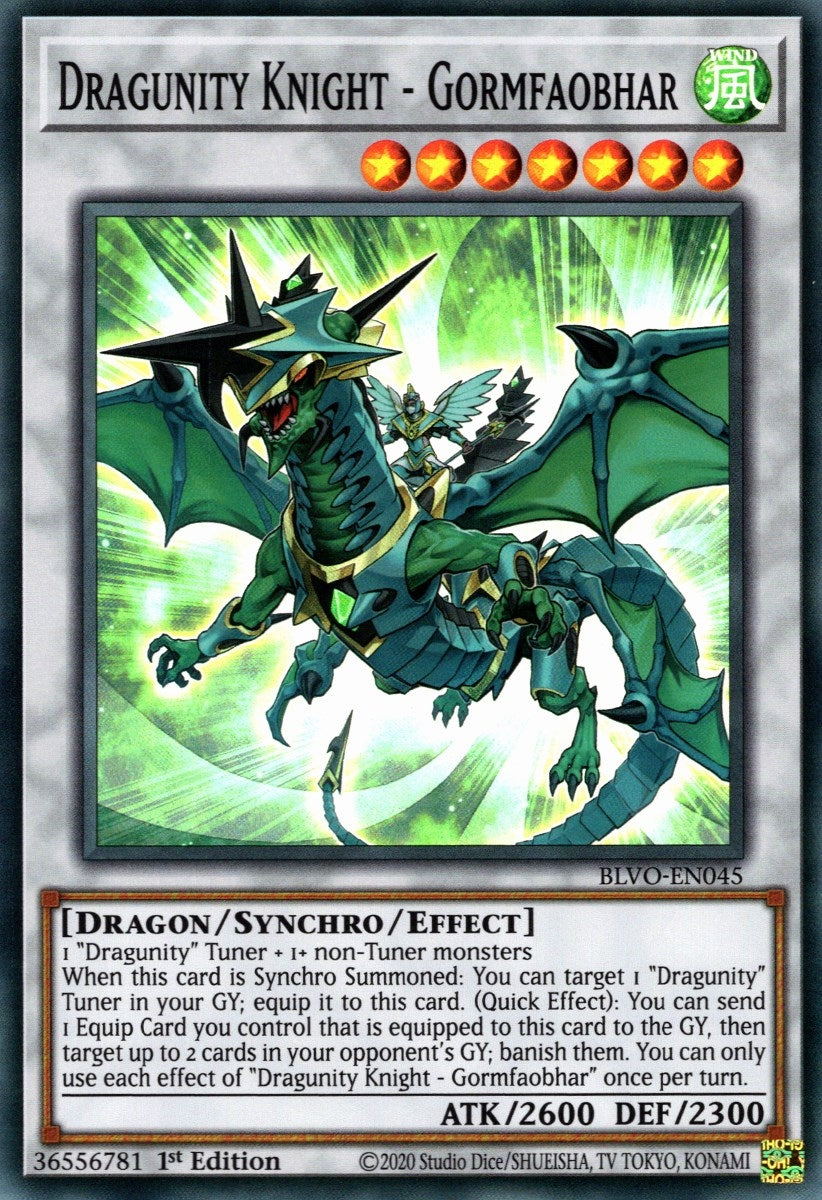 Image for Dragunity Knight - Gormfaobhar (BLVO-EN045) (BLVO) - YuGiOh