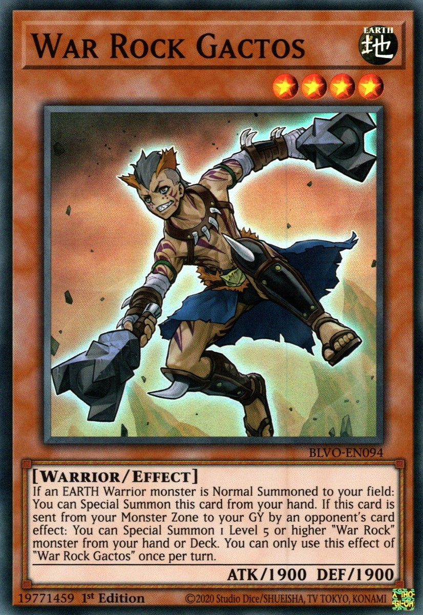 Image for War Rock Gactos (BLVO-EN094) (BLVO) - YuGiOh