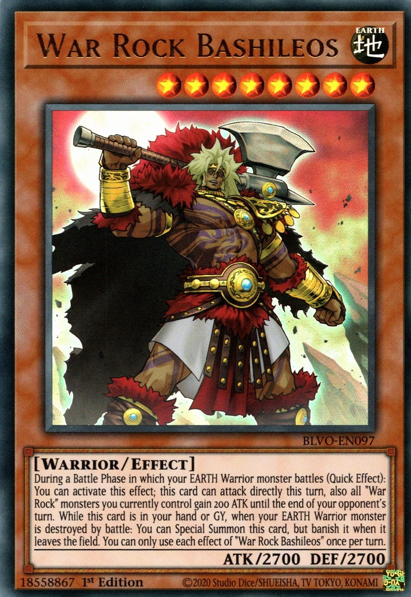 Image for War Rock Bashileos (BLVO-EN097) (BLVO) - YuGiOh