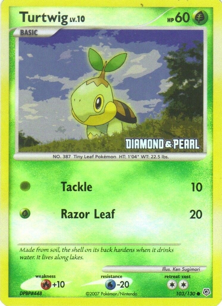 Image for Turtwig - 103/130 [Diamond & Pearl] (103/130) (BKP) - Pokemon