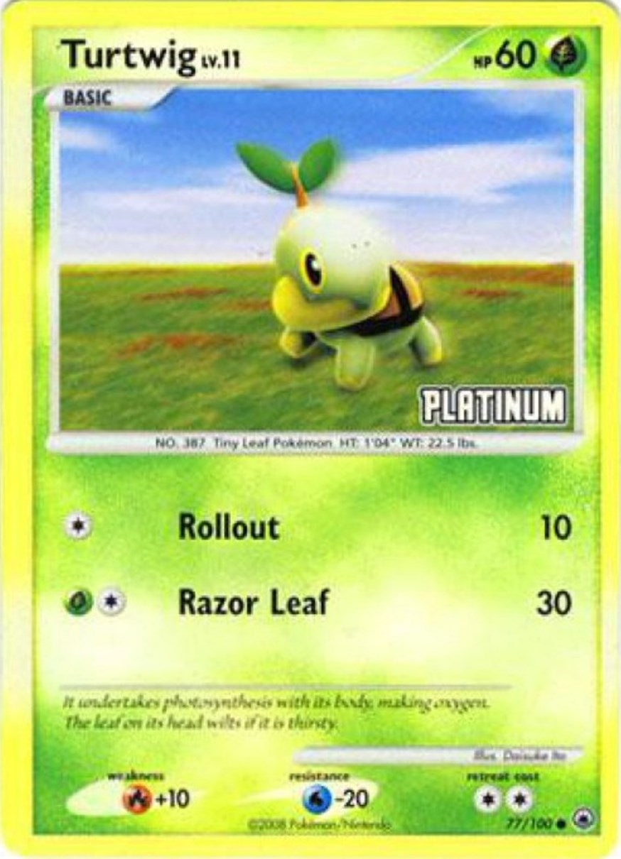Image for Turtwig - 77/100 [Platinum] (077/100) (BKP) - Pokemon