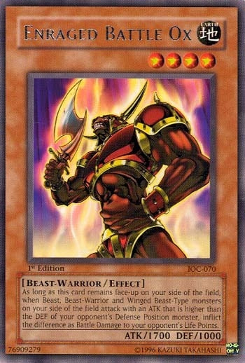 Image for Enraged Battle Ox (IOC-070) (IOC) - YuGiOh