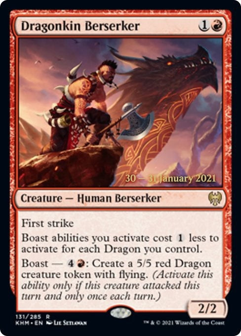 Image for Dragonkin Berserker (131) (Prerelease Cards) - Magic: The Gathering