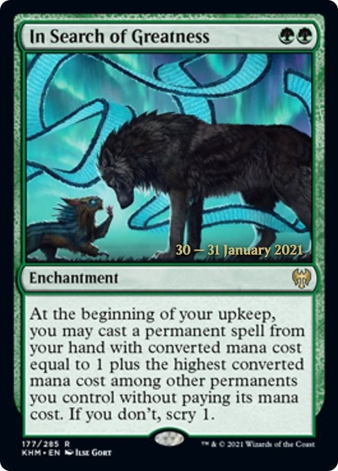Image for In Search of Greatness (177) (Prerelease Cards) - Magic: The Gathering