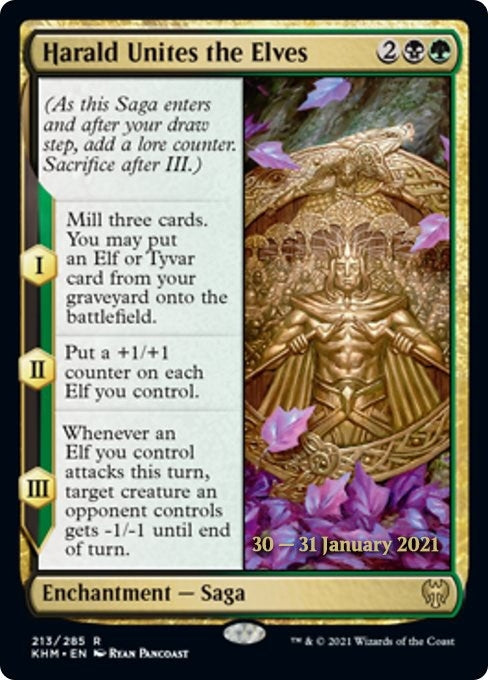 Image for Harald Unites the Elves (213) (Prerelease Cards) - Magic: The Gathering