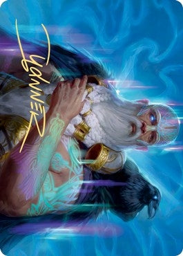 Image for Alrund, God of the Cosmos Art Card (Gold-Stamped Signature) (9) (Kaldheim) - Magic: The Gathering