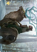 Image for Boreal Outrider Art Card (Gold-Stamped Signature) (42) (Kaldheim) - Magic: The Gathering
