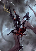 Image for Burning-Rune Demon Art Card (Gold-Stamped Signature) (20) (Kaldheim) - Magic: The Gathering