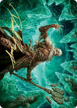 Image for Draugr Necromancer Art Card (Gold-Stamped Signature) (22) (Kaldheim) - Magic: The Gathering