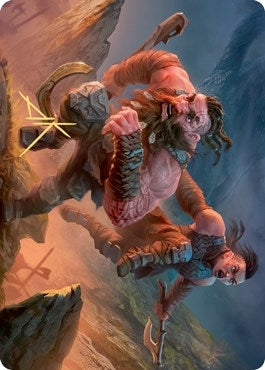 Image for Dwarven Reinforcements Art Card (Gold-Stamped Signature) (33) (Kaldheim) - Magic: The Gathering