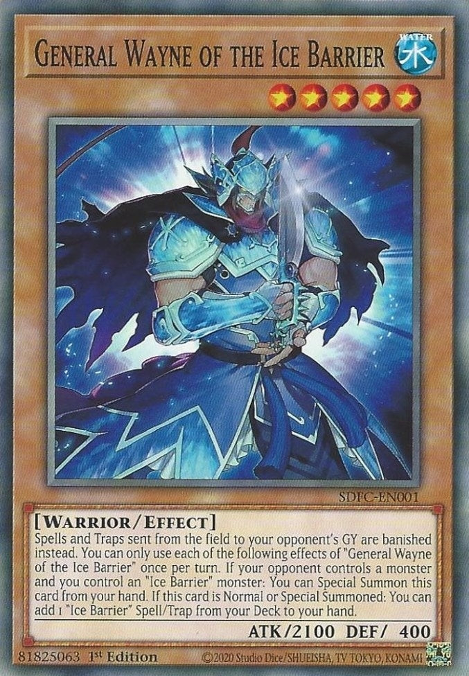 Image for General Wayne of the Ice Barrier (SDFC-EN001) (SDFC) - YuGiOh