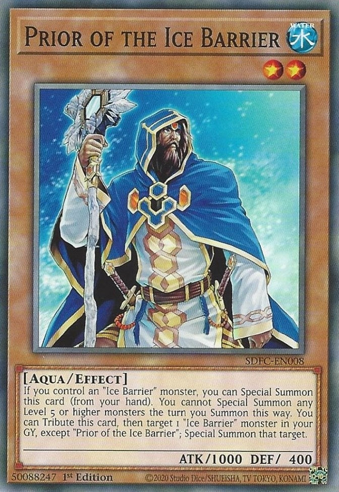 Image for Prior of the Ice Barrier (SDFC-EN008) (SDFC) - YuGiOh