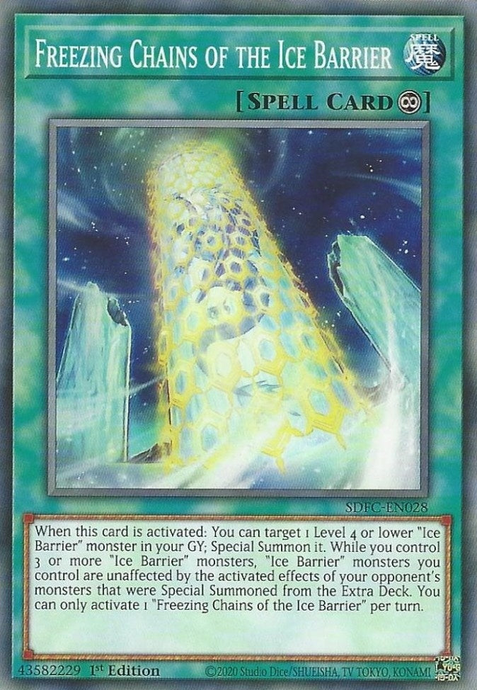 Image for Freezing Chains of the Ice Barrier (SDFC-EN028) (SDFC) - YuGiOh