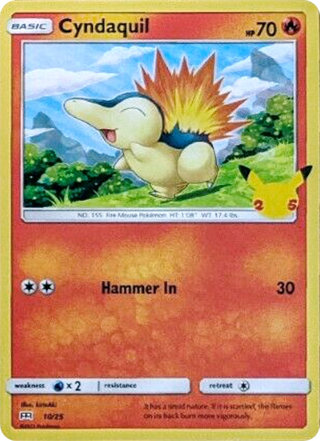 Image for Cyndaquil (010/025) (MCD21) - Pokemon