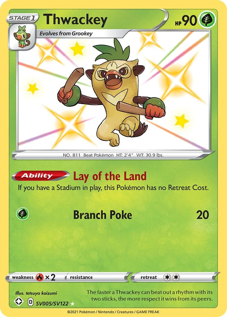 Image for Thwackey (SV005/SV122) (SHFSV) - Pokemon